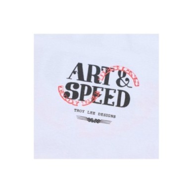 Troy Lee Designs Kurzarm-T-Shirt – Pink Slips weiß