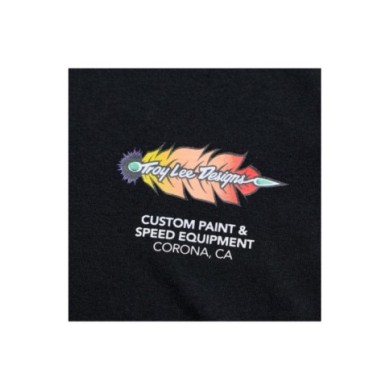 Troy Lee Designs Jugend-T-Shirt mit kurzen Ärmeln – Feathers schwarz