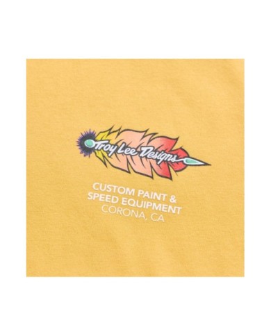 Troy Lee Designs Jugend-T-Shirt mit kurzen Ärmeln – Feathers orange