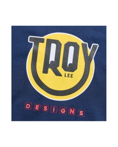 Troy Lee Designs Jugend-T-Shirt mit kurzen Ärmeln – Happy Dayz dunkelblau