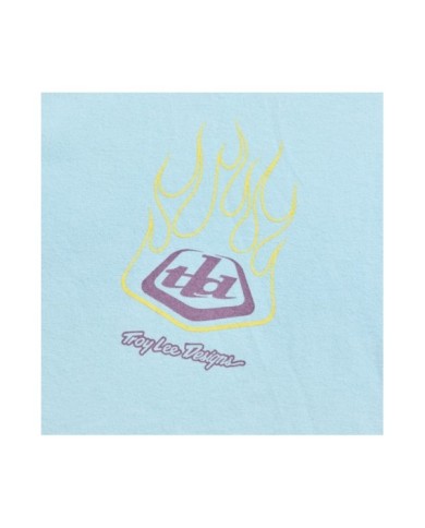 Troy Lee Designs Long Sleeve Tee - Flame2 blue