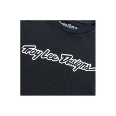 Troy Lee Designs Langarm-T-Shirt – Signature schwarz