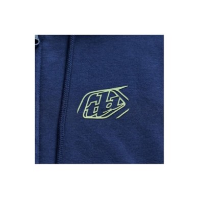 Troy Lee Designs Zip Up Hoodie - Badge dark blue-green