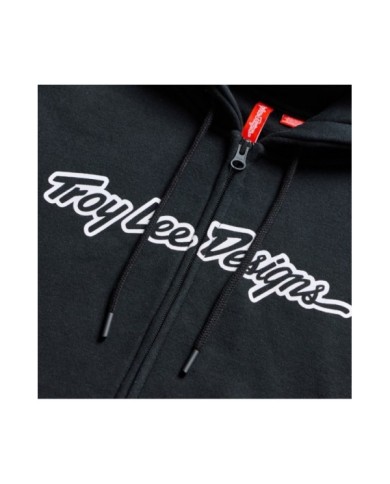 Troy Lee Designs Zip Up Hoodie - Signature black