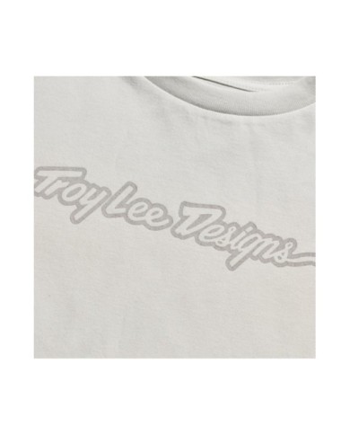 Troy Lee Designs Damen-T-Shirt mit kurzen Ärmeln – Signature beige