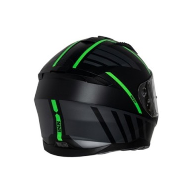 iXS Casque intègrale iXS217 2.0 noir mat-vert fluo