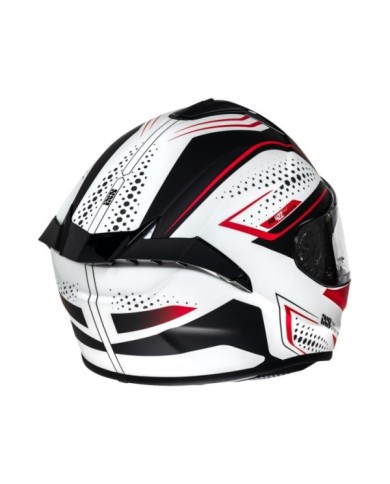 casco integrale iXS iXS422 FG 2.2 bianco-rosso opaco