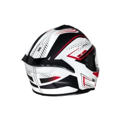 casco integrale iXS iXS422 FG 2.2 bianco-rosso opaco