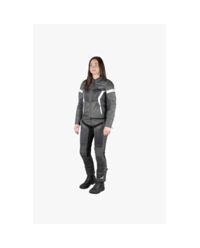 iXS Sport Dames Veste Trigonis-Air gris foncé-gris-blanc