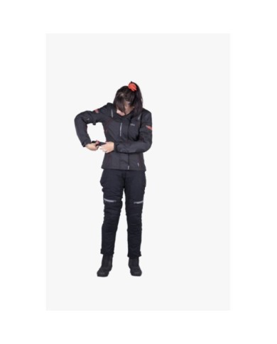 iXS Tour Femme Veste Liz-ST noir-rouge