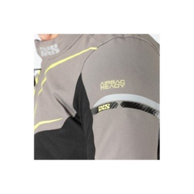 iXS Giacca sportiva TS-Pro ST+ nero-grigio-giallo fluo