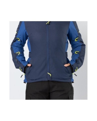 iXS Veste Tour Lane ST pour femmes bleu-bleu clair-jaune fluo