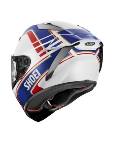 SHOEI Casque intégral X-Spirit Pro Gardner TC-2 blanc-bleu-rouge