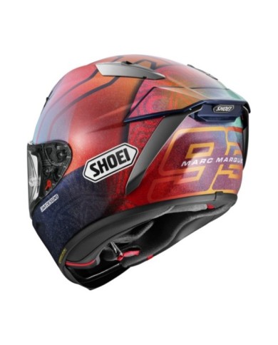 SHOEI Casque intégral X-Spirit Pro Marquez Holi TC-1, rouge-bleu