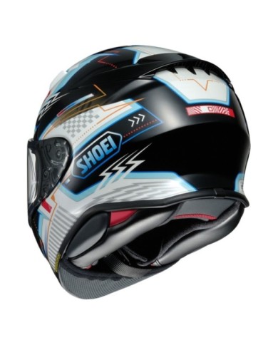 SHOEI Casque intégral NXR2 Arcane TC-10, noir-blanc-bleu