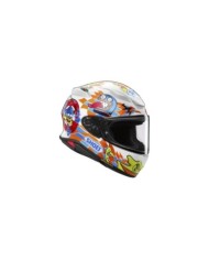 SHOEI Casque intégral NXR2 Yago TC-2, blanc-orange-clair bleu