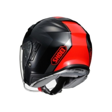 SHOEI Casque jet J-Cruise II Adagio TC-1, noir-rouge-argent