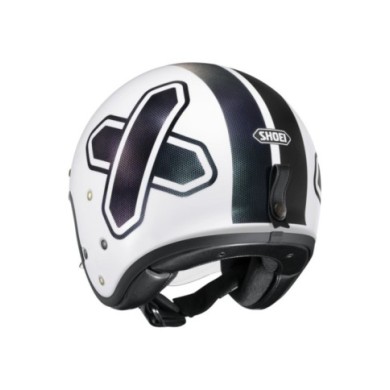 SHOEI Jethelm J-O 2 Cross Logo 2 TC-6, weiss-schwarz