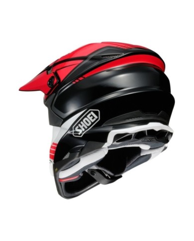 SHOEI Motocrosshelm VFX-WR 06 JAMMER TC-1 rot-weiss-schwarz