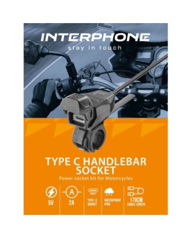 Interphone INTERPHONE Chargeur Guidon avec Type-C