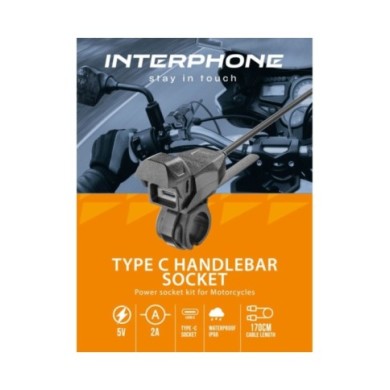 InterfonoINTERPHONE Caricatore manubrio con Type-C