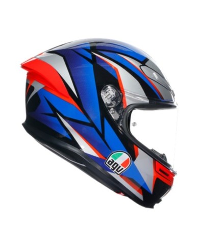 AGV Integralhelm K6 S Multi Slashcut schwarz-blau-rot