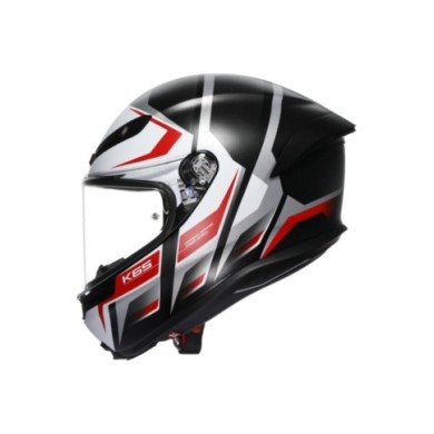 AGV Integralhelm K6 S Karve matt schwarz-weiss-rot