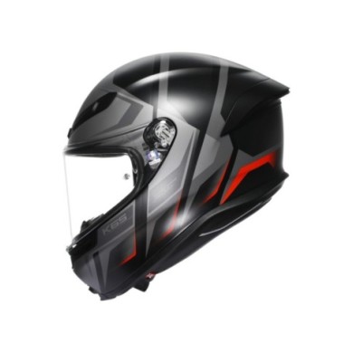 AGV Casco integrale K6 S Karve opaco nero-grigio-rosso