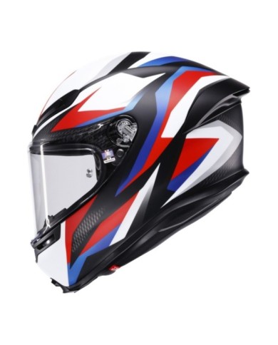 AGV Integralhelm K6 S Timewarp matt schwarz rot blau
