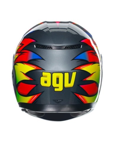 AGV Casque intégral K3 Multi Birdy 2.0 gris-jaune-rouge
