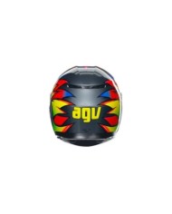 AGV Casco integrale K3 Multi Birdy 2.0 grigio-giallo-rosso