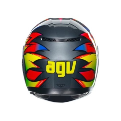 AGV Casque intégral K3 Multi Birdy 2.0 gris-jaune-rouge