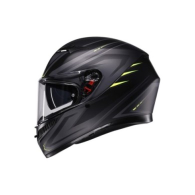 AGV Integralhelm K3 Syth matt schwarz grau gelb