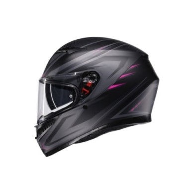 AGV Casco integrale K3 Syth nero opaco grigio rosa