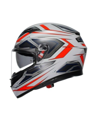 AGV Casque intégral K3 Space mat blanc-rouge