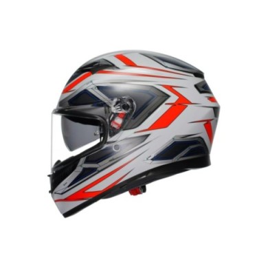 AGV Casco integrale K3 Space opaco bianco-rosso