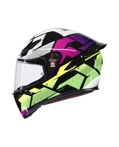 AGV Integralhelm K1 S Punkpulse grau violet grün