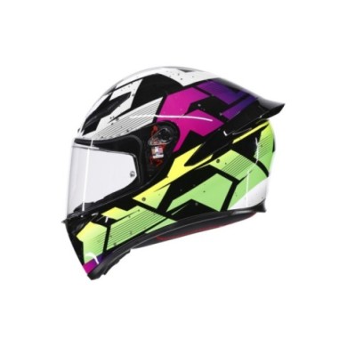 AGV Integralhelm K1 S Punkpulse grau violet grün