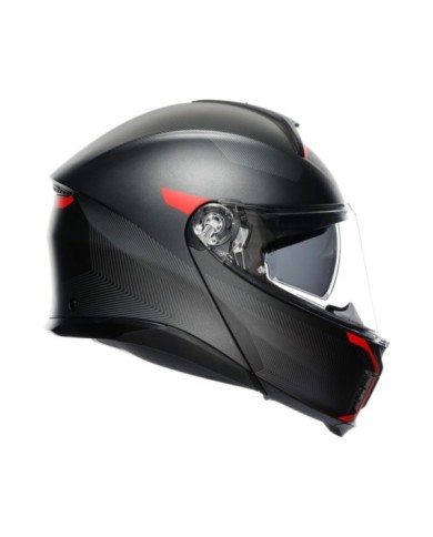 AGV Casque modulable Tourmodular Multi Frequency rouge