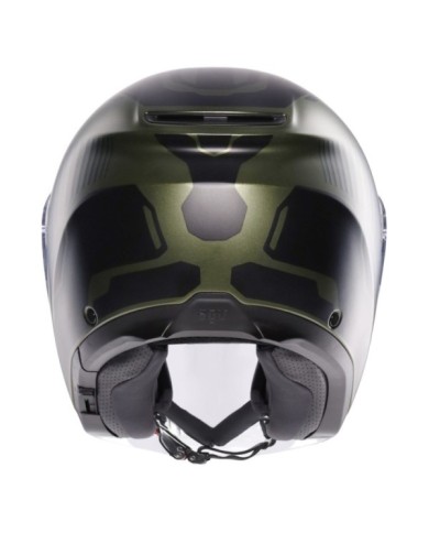 AGV Casque jet Irides Sakai vert-noir mat