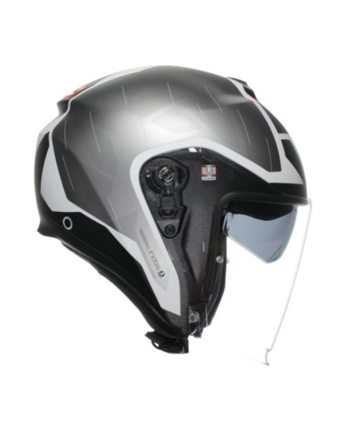 AGV Casque jet Irides Trieste noir-blanc-rouge