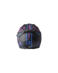 gms Casque intégrale Hexago Graphic matt-bleu-violet