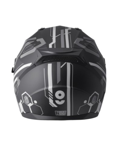 gms Integralhelm Hexago Graphic matt-grau