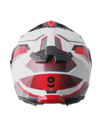 gms Integralhelm Gelero weiss-rot-grau