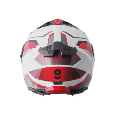 gms Casco integrale Gelero bianco-rosso-grigio