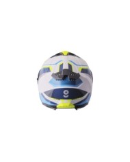 gms Casco integrale Gelero bianco-blu-giallo