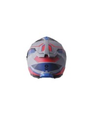gms Casque intégrale Gelero mat gris-bleu-rouge