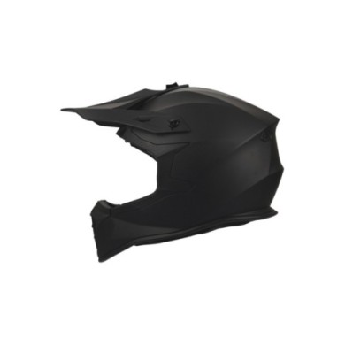 gms Casque de Motocross Fortis mat noir