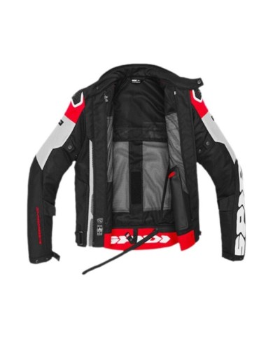 SPIDI Veste Progressive Net H2OUT gris-noir-rouge