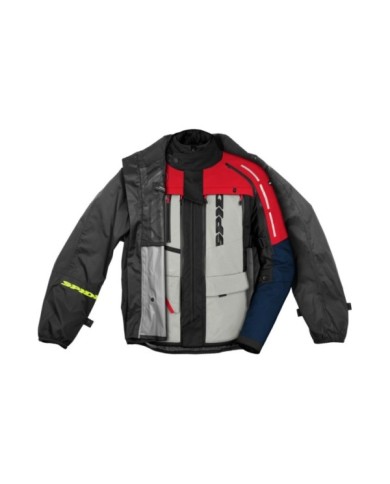 SPIDI Giacca 4 Season V3 blu-grigio-rosso